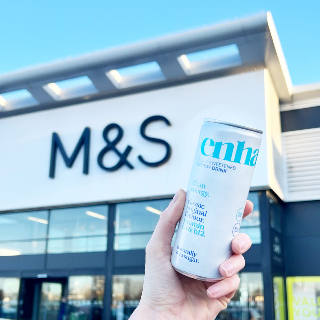 It's official, our Enhance clean energy drink is now in 400 M&S stores.