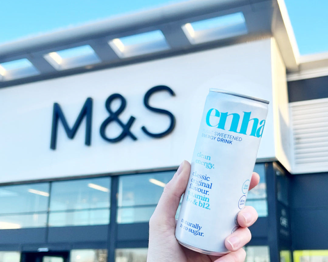 It's official, our Enhance clean energy drink is now in 400 M&S stores.