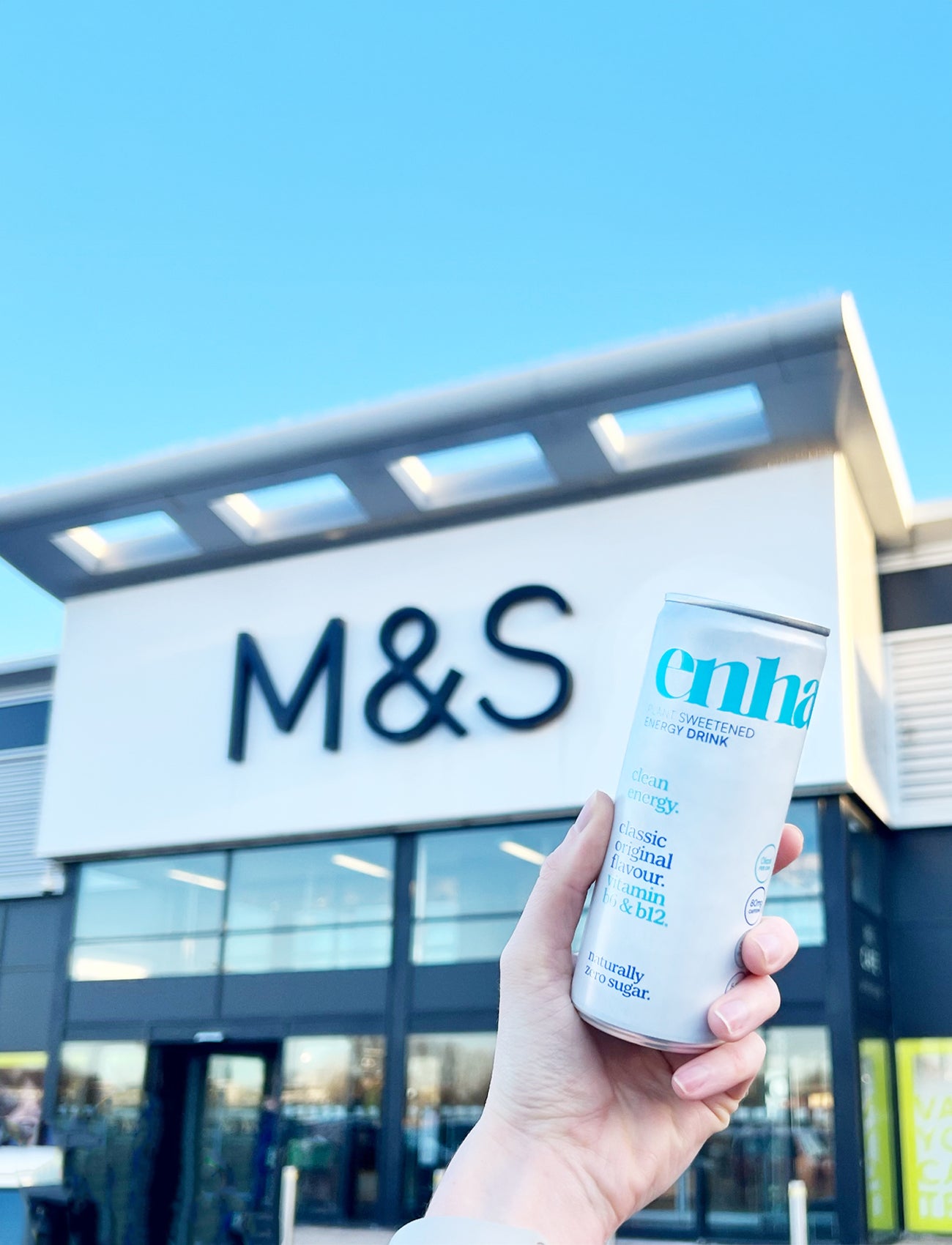 It's official, our Enhance clean energy drink is now in 400 M&S stores.